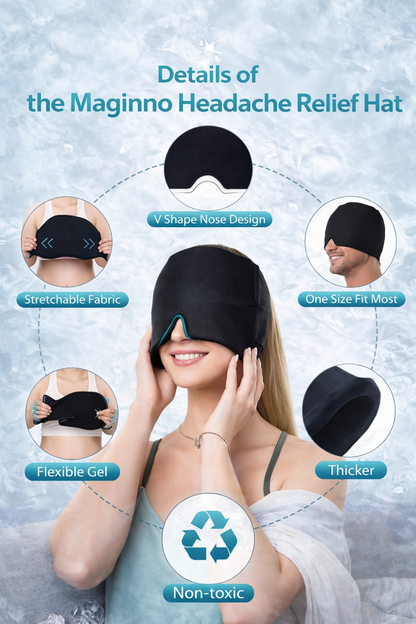 Migraine Relief Cap – Hot & Cold Therapy Headache Relief Hat